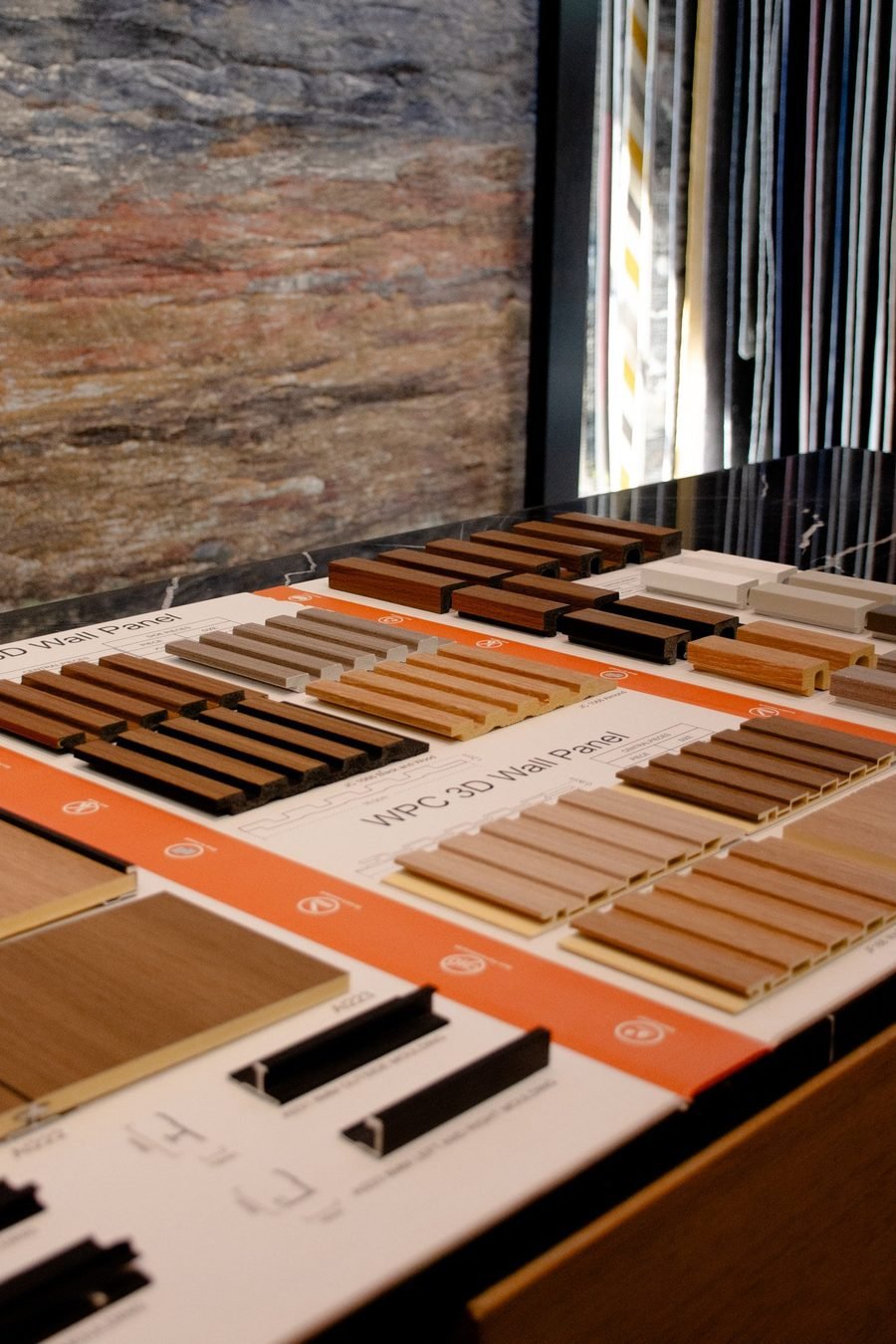 Muestras y materiales de decoración en Makia
