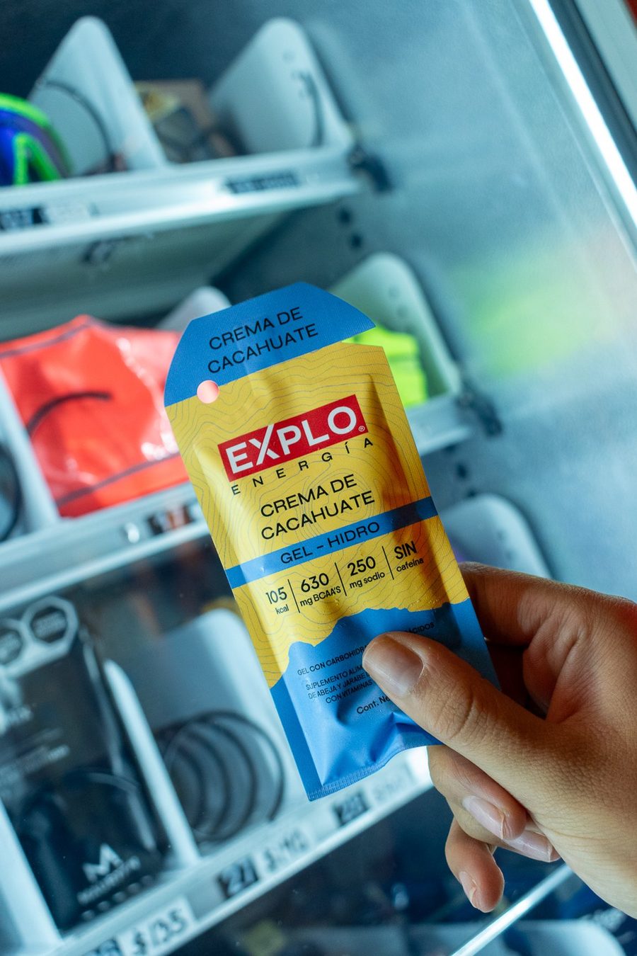 Crema de cacahuate energética de la vending machine de Oasis Runner