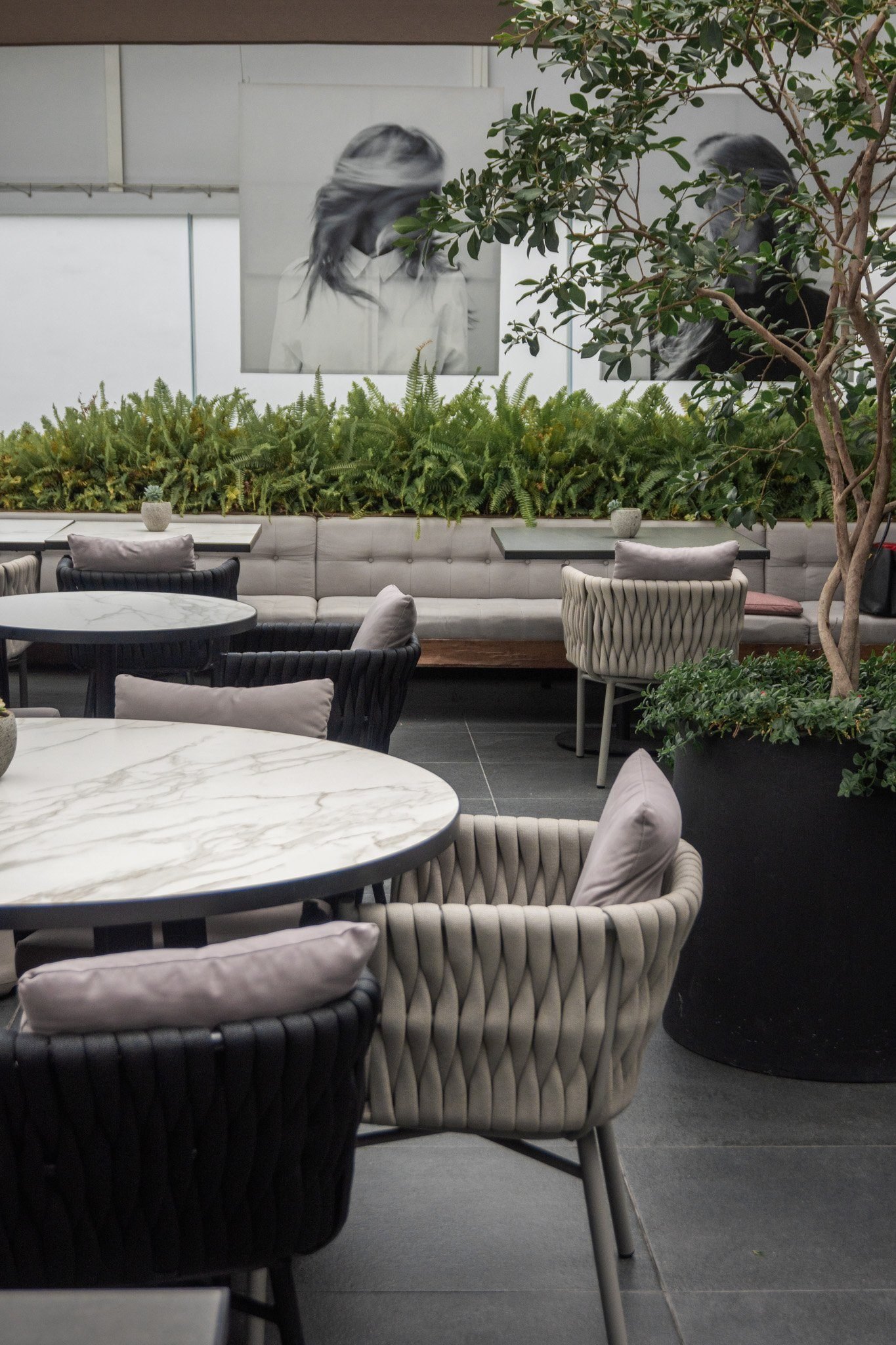 Terraza interior de Andador Prado Norte
